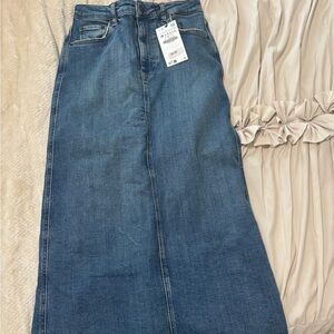 Zara Women's Blue Denim pencil skirt